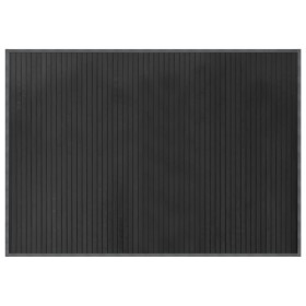 vidaXL Teppich Rechteckig Grau 70x100 cm Bambus