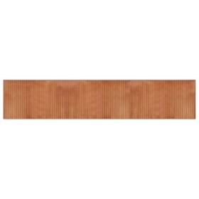 vidaXL Teppich Rechteckig Braun 60x300 cm Bambus