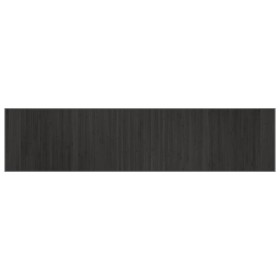 vidaXL Teppich Rechteckig Grau 70x300 cm Bambus