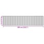 vidaXL Teppich Rechteckig Grau 70x300 cm Bambus vidaXL Teppich Rechteckig Grau 70x300 cm Bambus