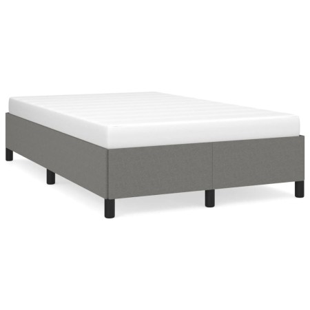 vidaXL Bettgestell ohne Matratze Dunkelgrau 120x190 cm Stoff