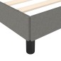 vidaXL Bettgestell ohne Matratze Dunkelgrau 120x190 cm Stoff vidaXL Bettgestell ohne Matratze Dunkelgrau 120x190 cm Stoff