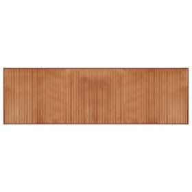 vidaXL Teppich Rechteckig Natur 60x200 cm Bambus