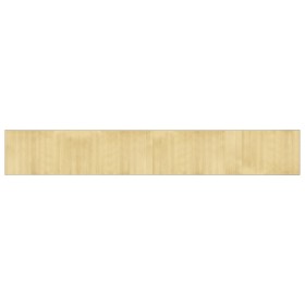 vidaXL Teppich Rechteckig Hell Natur 60x400 cm Bambus