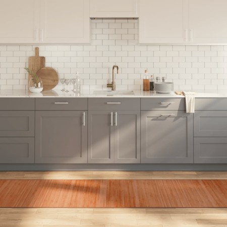 vidaXL Teppich Rechteckig Braun 70x1000 cm Bambus