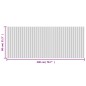 vidaXL Teppich Rechteckig Grau 80x200 cm Bambus vidaXL Teppich Rechteckig Grau 80x200 cm Bambus