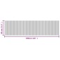 vidaXL Teppich Rechteckig Grau 80x300 cm Bambus vidaXL Teppich Rechteckig Grau 80x300 cm Bambus