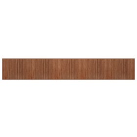 vidaXL Teppich Rechteckig Braun 80x500 cm Bambus