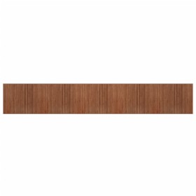 vidaXL Teppich Rechteckig Braun 80x1000 cm Bambus