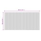 vidaXL Teppich Rechteckig Dunkelbraun 100x200 cm Bambus vidaXL Teppich Rechteckig Dunkelbraun 100x200 cm Bambus