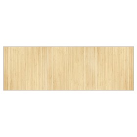 vidaXL Teppich Rechteckig Hell Natur 100x300 cm Bambus