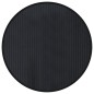 vidaXL Teppich Rund Schwarz 60 cm Bambus vidaXL Teppich Rund Schwarz 60 cm Bambus