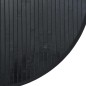 vidaXL Teppich Rund Schwarz 60 cm Bambus vidaXL Teppich Rund Schwarz 60 cm Bambus