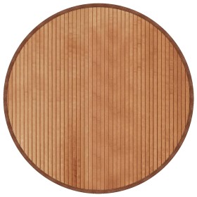 vidaXL Teppich Rund Natur 80 cm Bambus