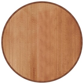 vidaXL Teppich Rund Natur 100 cm Bambus