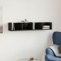 vidaXL Wandschrank Schwarz 99x18x16,5 cm Holzwerkstoff vidaXL Wandschrank Schwarz 99x18x16,5 cm Holzwerkstoff