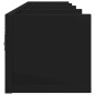 vidaXL Wandschrank Schwarz 99x18x16,5 cm Holzwerkstoff vidaXL Wandschrank Schwarz 99x18x16,5 cm Holzwerkstoff