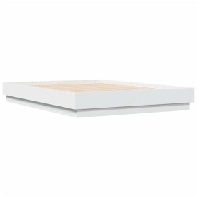 vidaXL Bettgestell Weiß 120x190 cm Holzwerkstoff