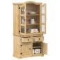 vidaXL Vitrine Corona 100x48,5x179 cm Massivholz Kiefer vidaXL Vitrine Corona 100x48,5x179 cm Massivholz Kiefer