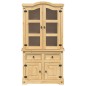 vidaXL Vitrine Corona 100x48,5x179 cm Massivholz Kiefer vidaXL Vitrine Corona 100x48,5x179 cm Massivholz Kiefer