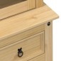 vidaXL Vitrine Corona 100x48,5x179 cm Massivholz Kiefer vidaXL Vitrine Corona 100x48,5x179 cm Massivholz Kiefer