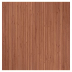 vidaXL Teppich Rechteckig Braun 100x100 cm Bambus