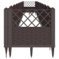 vidaXL Pflanzkasten mit Erdspießen Braun 363,5x43,5x43,5 cm PP vidaXL Pflanzkasten mit Erdspießen Braun 363,5x43,5x43,5 cm PP