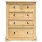 vidaXL Kommode Corona 92x48x114 cm Massivholz Kiefer vidaXL Kommode Corona 92x48x114 cm Massivholz Kiefer