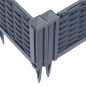 vidaXL Pflanzkasten mit Erdspießen Grau 362,5x42,5x28,5 cm PP vidaXL Pflanzkasten mit Erdspießen Grau 362,5x42,5x28,5 cm PP