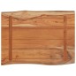 vidaXL Tischplatte 80x60x2,5cm Rechteckig Massivholz Akazie Naturkante