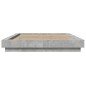 vidaXL Bettgestell Betongrau 135x190 cm Holzwerkstoff vidaXL Bettgestell Betongrau 135x190 cm Holzwerkstoff