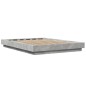 vidaXL Bettgestell Betongrau 135x190 cm Holzwerkstoff vidaXL Bettgestell Betongrau 135x190 cm Holzwerkstoff