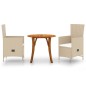 3-tlg. Garten-Essgruppe Beige 3-tlg. Garten-Essgruppe Beige