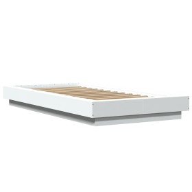 vidaXL Bettgestell Weiß 90x200 cm Holzwerkstoff