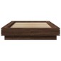 vidaXL Bettgestell Braun Eichen-Optik 90x190 cm Holzwerkstoff vidaXL Bettgestell Braun Eichen-Optik 90x190 cm Holzwerkstoff