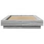 vidaXL Bettgestell Grau Sonoma 75x190 cm Holzwerkstoff vidaXL Bettgestell Grau Sonoma 75x190 cm Holzwerkstoff