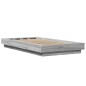 vidaXL Bettgestell Grau Sonoma 75x190 cm Holzwerkstoff vidaXL Bettgestell Grau Sonoma 75x190 cm Holzwerkstoff