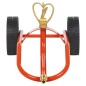 vidaXL Sprinkler-Schlitten mit Rädern und Drehbarem Kopf Rot Stahl vidaXL Sprinkler-Schlitten mit Rädern und Drehbarem Kopf Rot Stahl