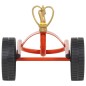 vidaXL Sprinkler-Schlitten mit Rädern und Drehbarem Kopf Rot Stahl vidaXL Sprinkler-Schlitten mit Rädern und Drehbarem Kopf Rot Stahl
