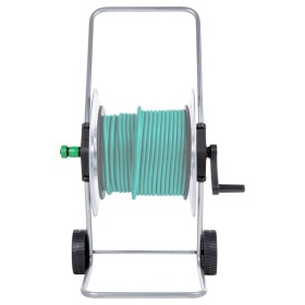 vidaXL Schlauchwagen für 80 m 1/2" oder 50 m 3/4" Schlauch Stahl