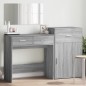 vidaXL 3-tlg. Schminktisch-Set Grau Sonoma Holzwerkstoff vidaXL 3-tlg. Schminktisch-Set Grau Sonoma Holzwerkstoff
