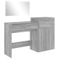 vidaXL 3-tlg. Schminktisch-Set Grau Sonoma Holzwerkstoff vidaXL 3-tlg. Schminktisch-Set Grau Sonoma Holzwerkstoff