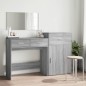vidaXL 3-tlg. Schminktisch-Set Grau Sonoma Holzwerkstoff vidaXL 3-tlg. Schminktisch-Set Grau Sonoma Holzwerkstoff