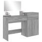 vidaXL 3-tlg. Schminktisch-Set Grau Sonoma Holzwerkstoff vidaXL 3-tlg. Schminktisch-Set Grau Sonoma Holzwerkstoff