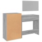 vidaXL 3-tlg. Schminktisch-Set Grau Sonoma Holzwerkstoff vidaXL 3-tlg. Schminktisch-Set Grau Sonoma Holzwerkstoff
