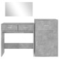 vidaXL 3-tlg. Schminktisch-Set Betongrau Holzwerkstoff vidaXL 3-tlg. Schminktisch-Set Betongrau Holzwerkstoff
