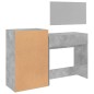 vidaXL 3-tlg. Schminktisch-Set Betongrau Holzwerkstoff vidaXL 3-tlg. Schminktisch-Set Betongrau Holzwerkstoff