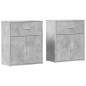 vidaXL Sideboards 2 Stk. Betongrau 60x31x70 cm Holzwerkstoff vidaXL Sideboards 2 Stk. Betongrau 60x31x70 cm Holzwerkstoff