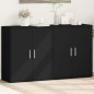 vidaXL Sideboards 2 Stk. Schwarz 60x31x70 cm Holzwerkstoff vidaXL Sideboards 2 Stk. Schwarz 60x31x70 cm Holzwerkstoff