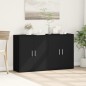 vidaXL Sideboards 2 Stk. Schwarz 60x31x70 cm Holzwerkstoff vidaXL Sideboards 2 Stk. Schwarz 60x31x70 cm Holzwerkstoff